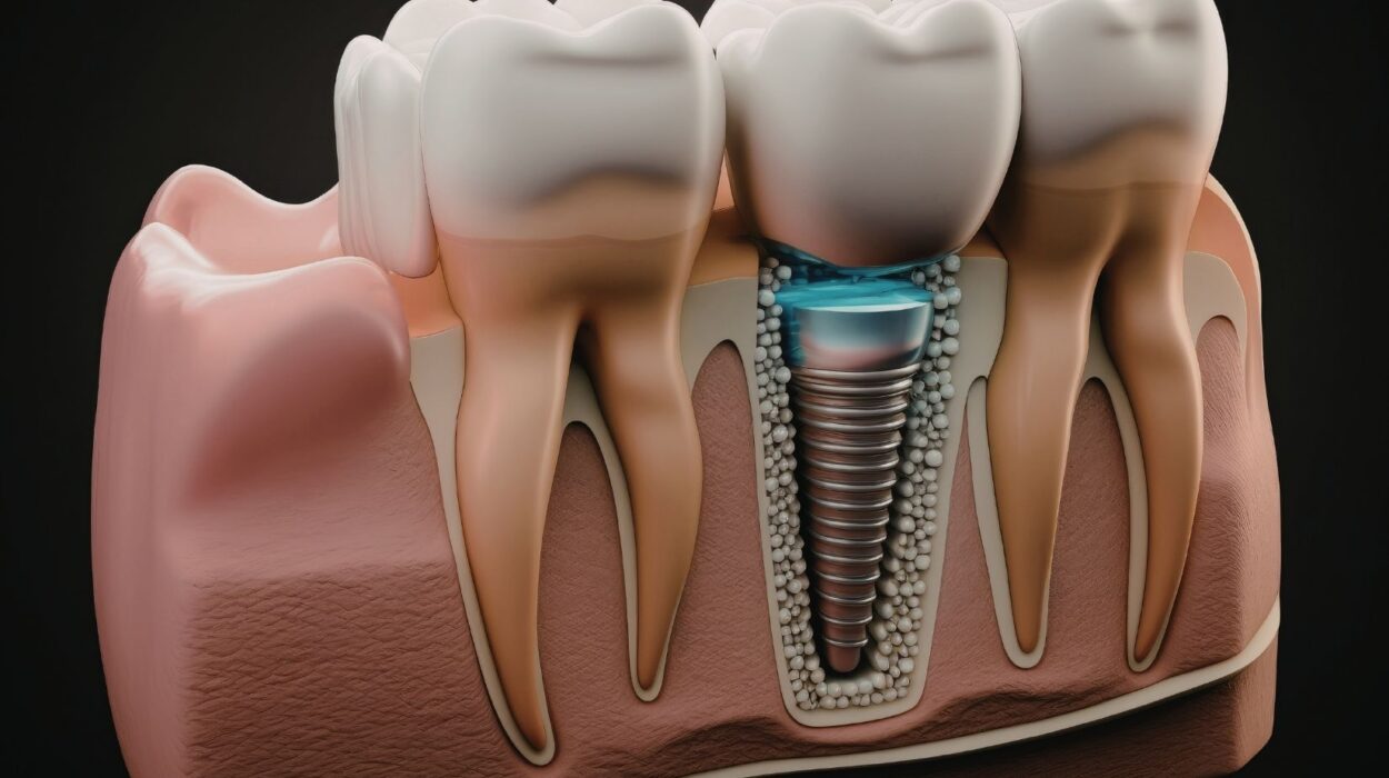 Kemik yetersizliği olan bölgede implant planlaması ve kemik artırma işlemlerini gösteren dental görsel.